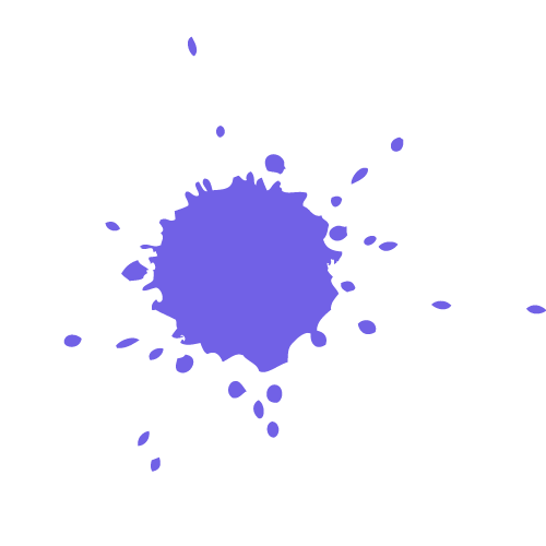 Paint Splatter Circle Purple