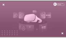 Home 25 A virtual reality headset surrounded by digital icons, including a heart, thumbs up, shopping cart, and stars, with the FC Executive Board logo in the top right corner.